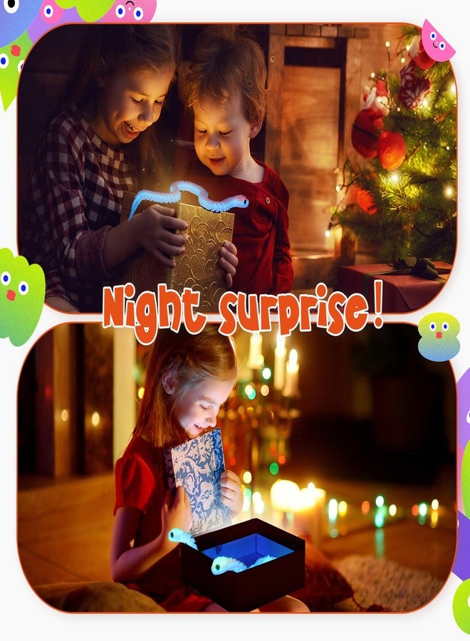 Arrowbash مجموعة ألعاب Arrowbash المكونة من 12 قطعة من ألعاب الثعابين ثلاثية الأبعاد بألوان قوس قزح تتوهج في الظلام، ألعاب مرنة بطول 12 بوصة لتخفيف التوتر لدى الأطفال، تساعد على تهدئة الأطفال المصابين باضطراب فرط الحركة ونقص الانتباه/التوحد، رفيق مثالي للمكتب، هدايا لتزيين عيد الفصح/الهالوين - Image 4